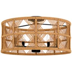 Quoizel Axford 22" Wide Matte Black 5-Light Ceiling Light