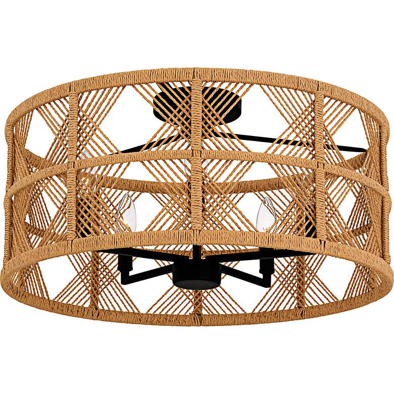 Image 4 Quoizel Axford 22" Wide Matte Black 5-Light Ceiling Light more views