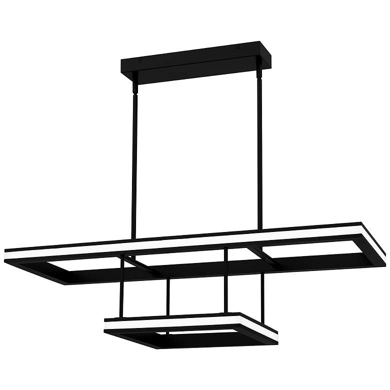 Image 3 Quoizel Aydin 37 3/4" Wide Matte Black LED Island Chandelier