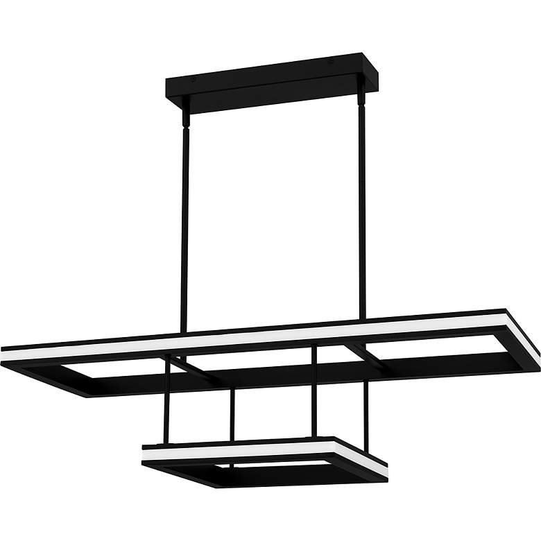 Image 5 Quoizel Aydin 37 3/4" Wide Matte Black LED Island Chandelier more views