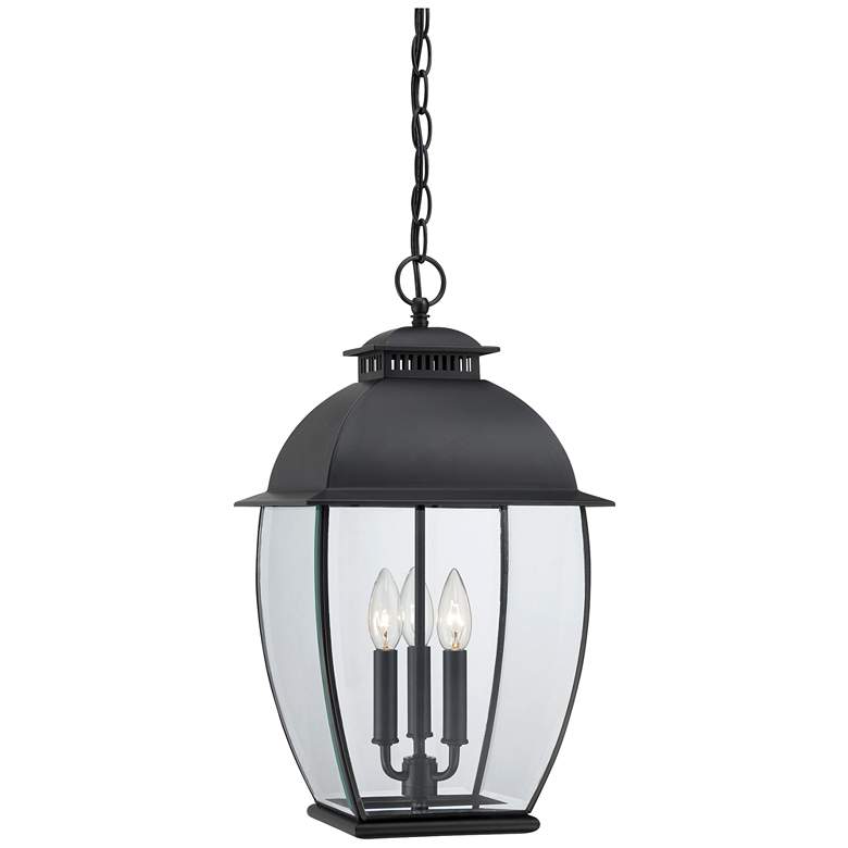 Image 1 Quoizel Bain Mystic Black 20 1/2 inchH Outdoor Hanging Lantern