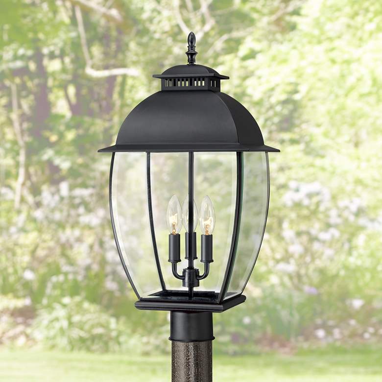 Quoizel Bain Mystic Black Large Outdoor Post Lantern