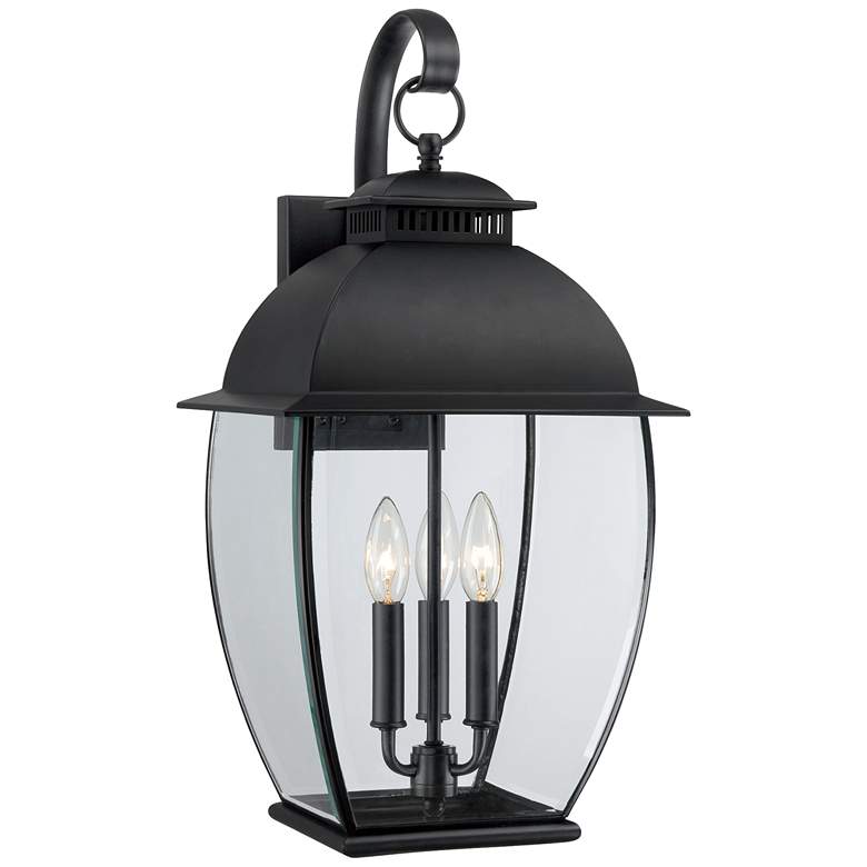 Image 1 Quoizel Bain Mystic Black Large Outdoor Wall Lantern