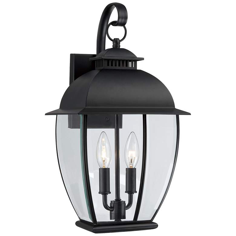 Image 1 Quoizel Bain Mystic Black Medium Outdoor Wall Lantern