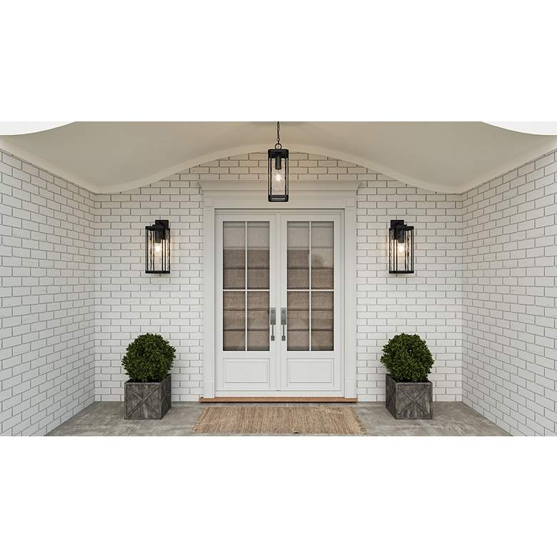 Image 7 Quoizel Balchier 19 3/4" High Matte Black Outdoor Wall Light more views