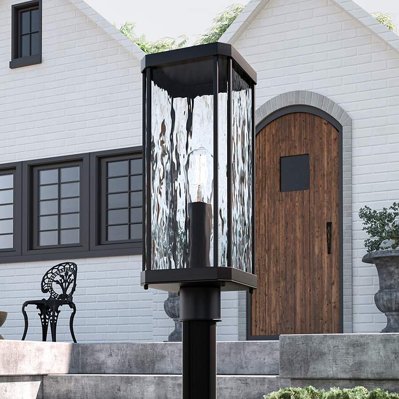 Image 2 Quoizel Balchier 20 1/4" High Matte Black Outdoor Post Light