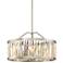 Quoizel Ballet 20 1/2" W Brushed Nickel Drum Pendant Light