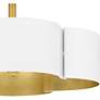 Quoizel Balsam 14" Wide Matte White and Gold Luxe Modern Ceiling Light in scene