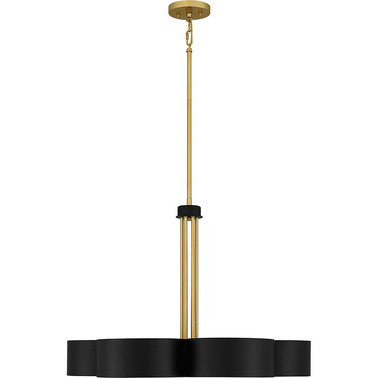 Image 5 Quoizel Balsam 28" Wide 6-Light Modern Matte Black Chandelier more views