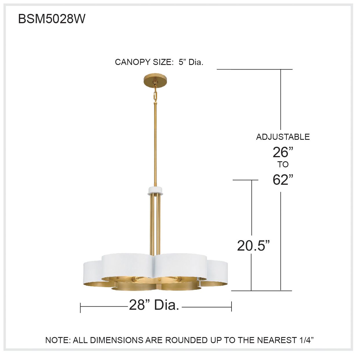 Quoizel Balsam 28" Wide 6-Light White Lustre Shade Gold Chandelier in scene