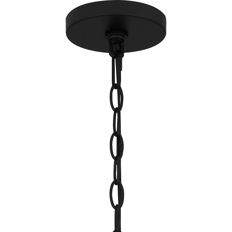 Image 6 Quoizel Baltic 12" Wide Matte Black Clear Glass and Rope Mini Pendant more views