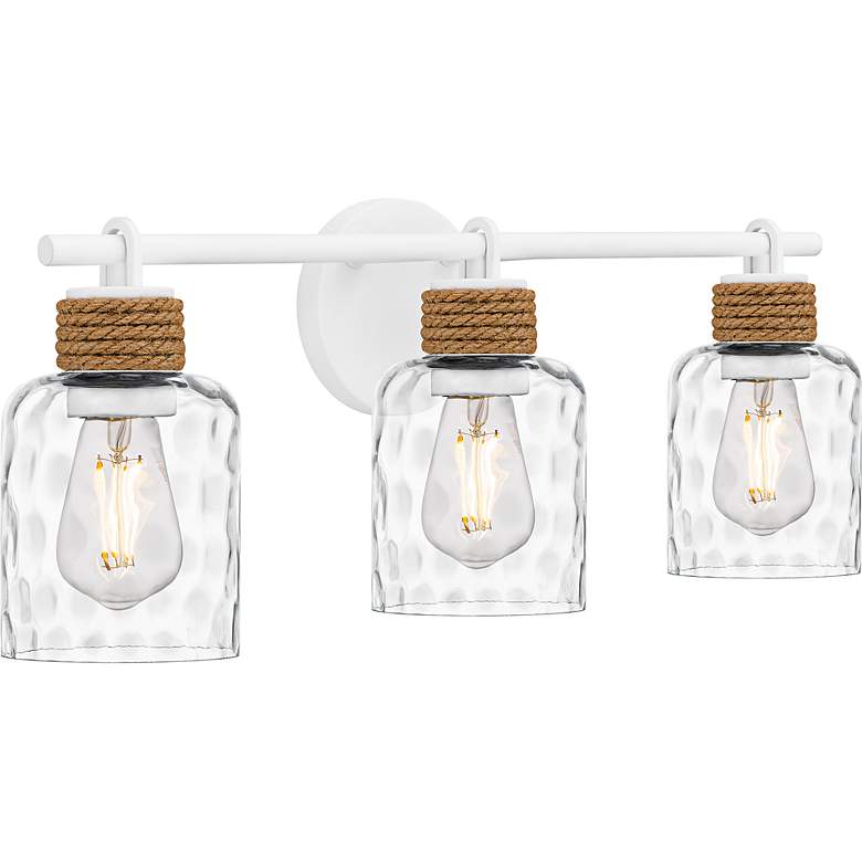 Image 3 Quoizel Baltic 24"W Matte White 3-Light Vanity Bath Light more views