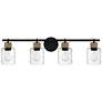 3_Quoizel Baltic 33 3/4" Wide Matte Black 4-Light Vanity Bath Light