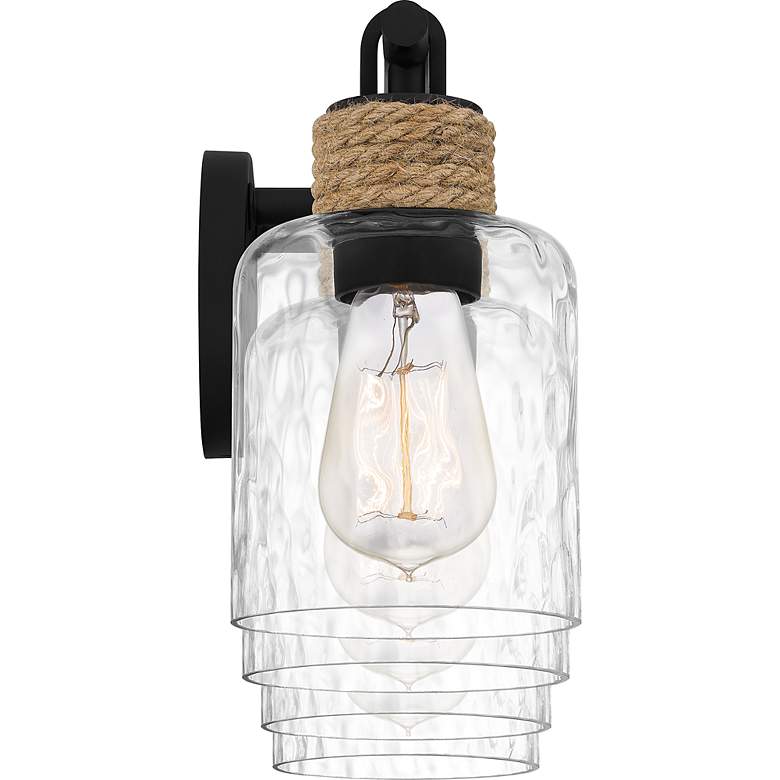 Image 5 Quoizel Baltic 33 3/4" Wide Matte Black 4-Light Vanity Bath Light more views