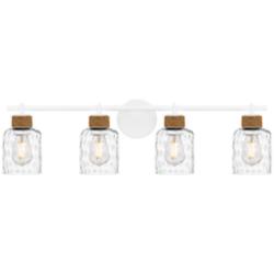 Quoizel Baltic 33 3/4" Wide Matte White 4-Light Bath Light