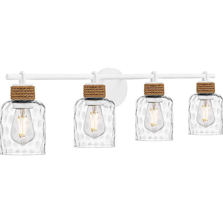 Image 3 Quoizel Baltic 33 3/4" Wide Matte White 4-Light Bath Light more views