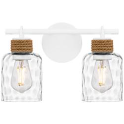 Quoizel Baltic 9 1/4" High Matte White 2-Light Wall Sconce