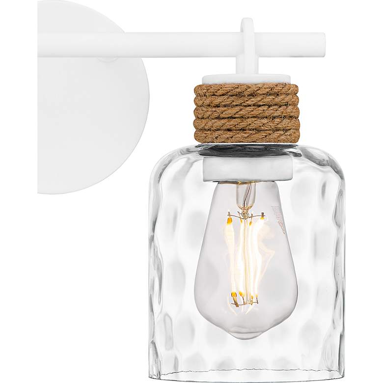 Image 5 Quoizel Baltic 9 1/4" High Matte White 2-Light Wall Sconce more views