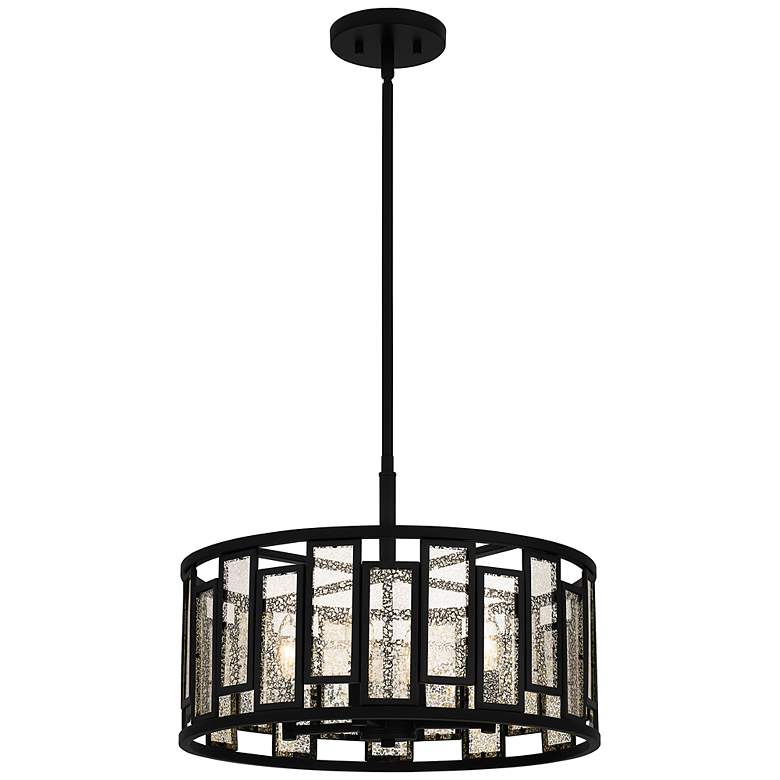 Image 3 Quoizel Bankston 18 1/4" Wide Matte Black 4-Light Pendant