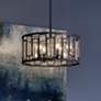 2_Quoizel Bankston 18 1/4" Wide Matte Black 4-Light Pendant