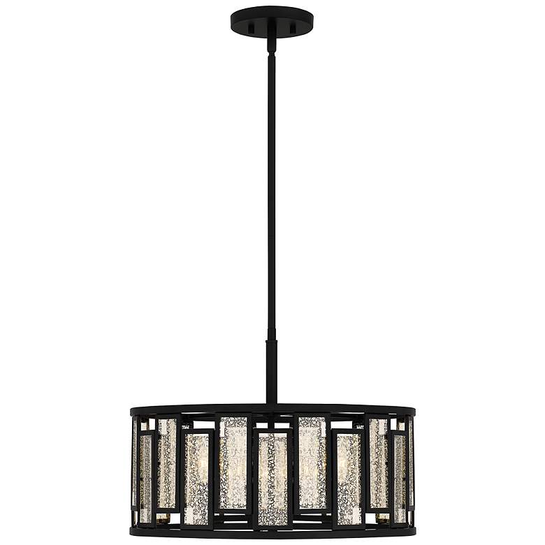 Image 5 Quoizel Bankston 18 1/4" Wide Matte Black 4-Light Pendant more views