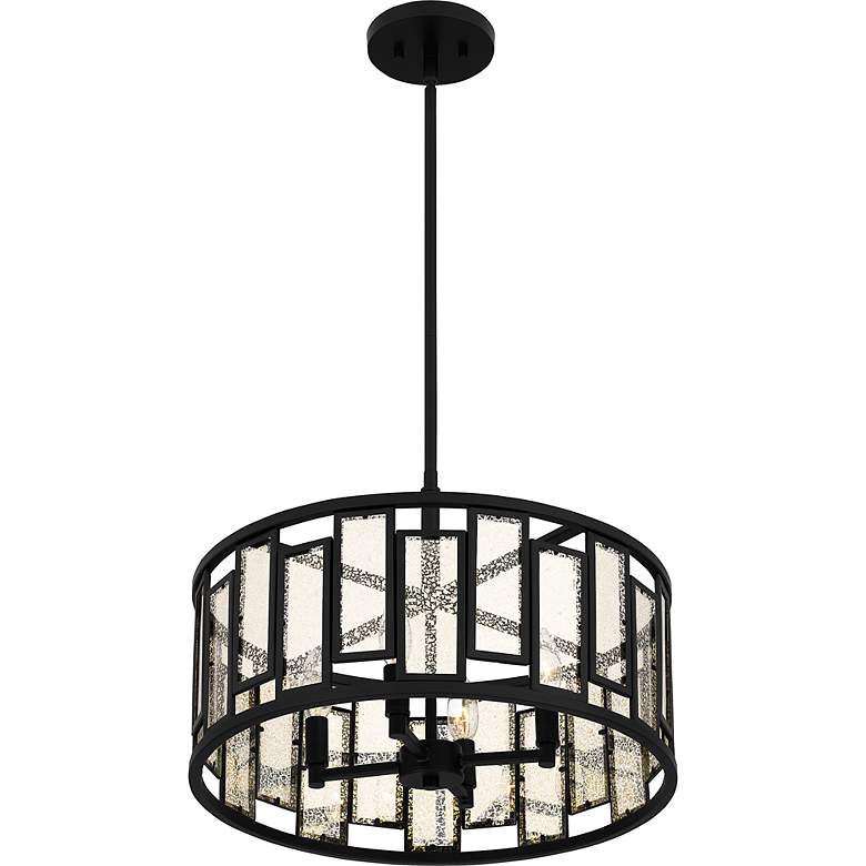 Image 6 Quoizel Bankston 18 1/4" Wide Matte Black 4-Light Pendant more views