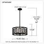 Quoizel Bankston 18 1/4" Wide Matte Black 4-Light Pendant in scene