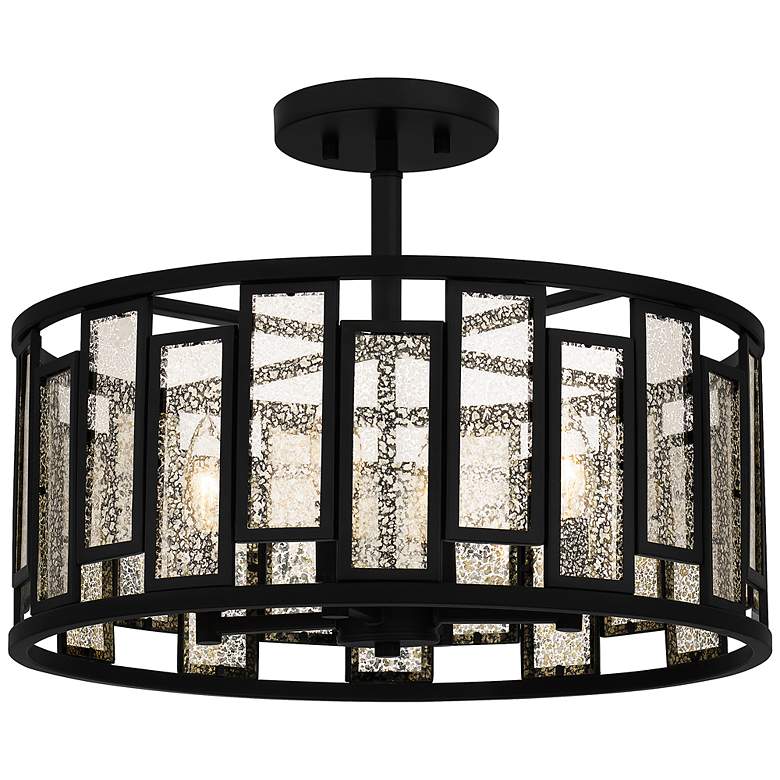 Image 2 Quoizel Bankston 18 1/4"W Matte Black 4-Light Ceiling Light