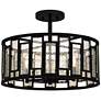2_Quoizel Bankston 18 1/4"W Matte Black 4-Light Ceiling Light