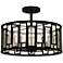 Quoizel Bankston 18 1/4"W Matte Black 4-Light Ceiling Light