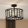 1_Quoizel Bankston 18 1/4"W Matte Black 4-Light Ceiling Light