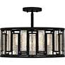4_Quoizel Bankston 18 1/4"W Matte Black 4-Light Ceiling Light more views