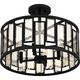 Image5 of Quoizel Bankston 18 1/4"W Matte Black 4-Light Ceiling Light more views