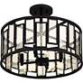 5_Quoizel Bankston 18 1/4"W Matte Black 4-Light Ceiling Light more views