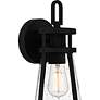 5_Quoizel Barber 12 3/4" High Matte Black Outdoor Wall Light more views