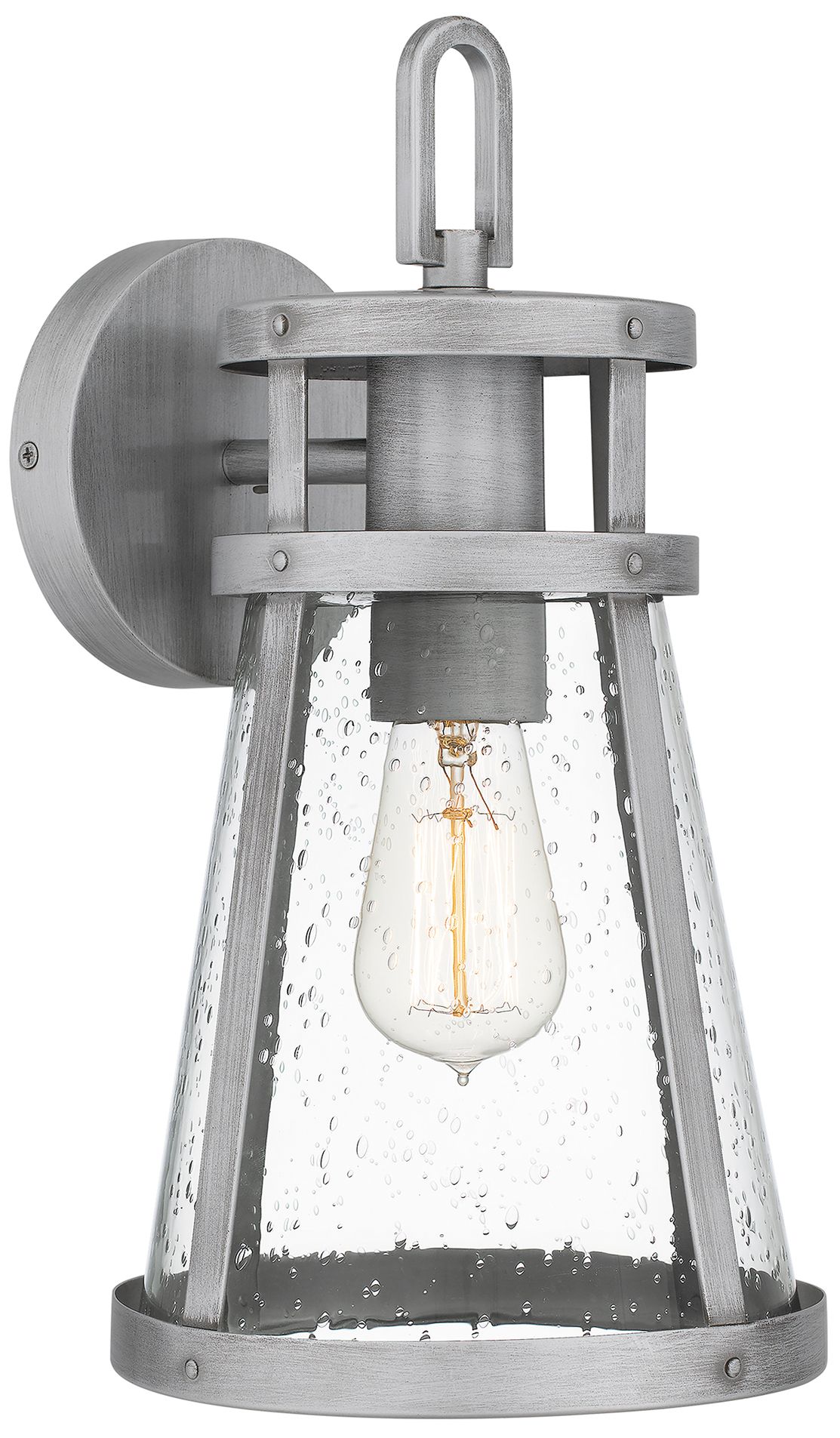 Image 2 Quoizel Barber 14 1/2"H Antique Brushed Outdoor Wall Light