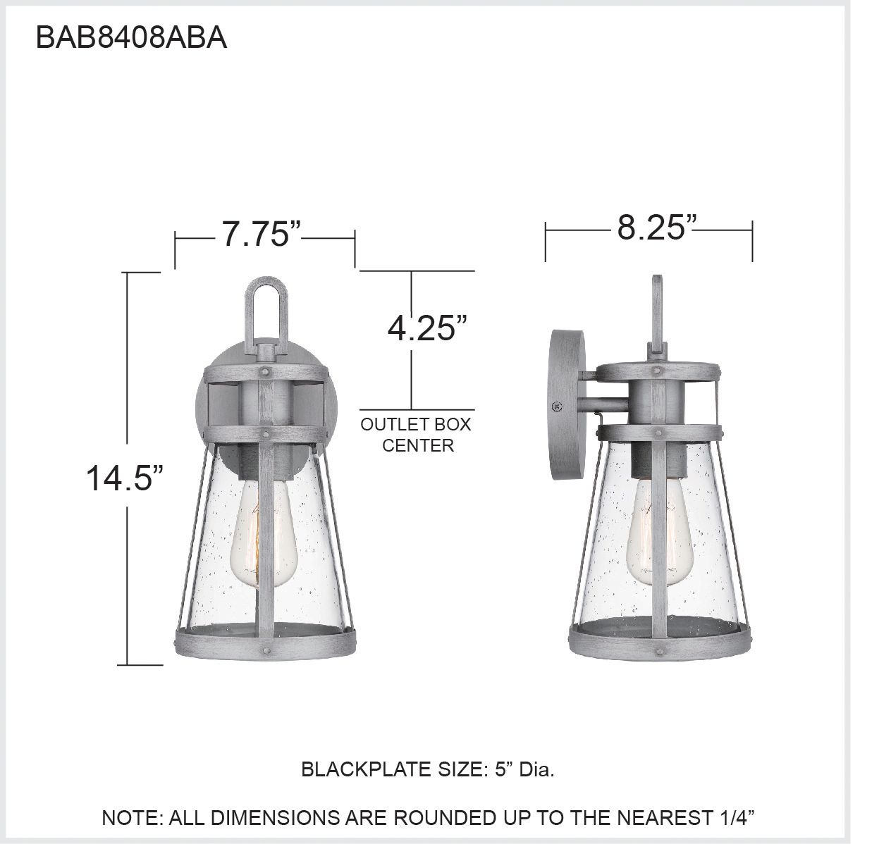 Image 7 Quoizel Barber 14 1/2"H Antique Brushed Outdoor Wall Light more views