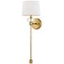 1_Quoizel Barbour 26 1/2" High Weathered Brass Wall Sconce