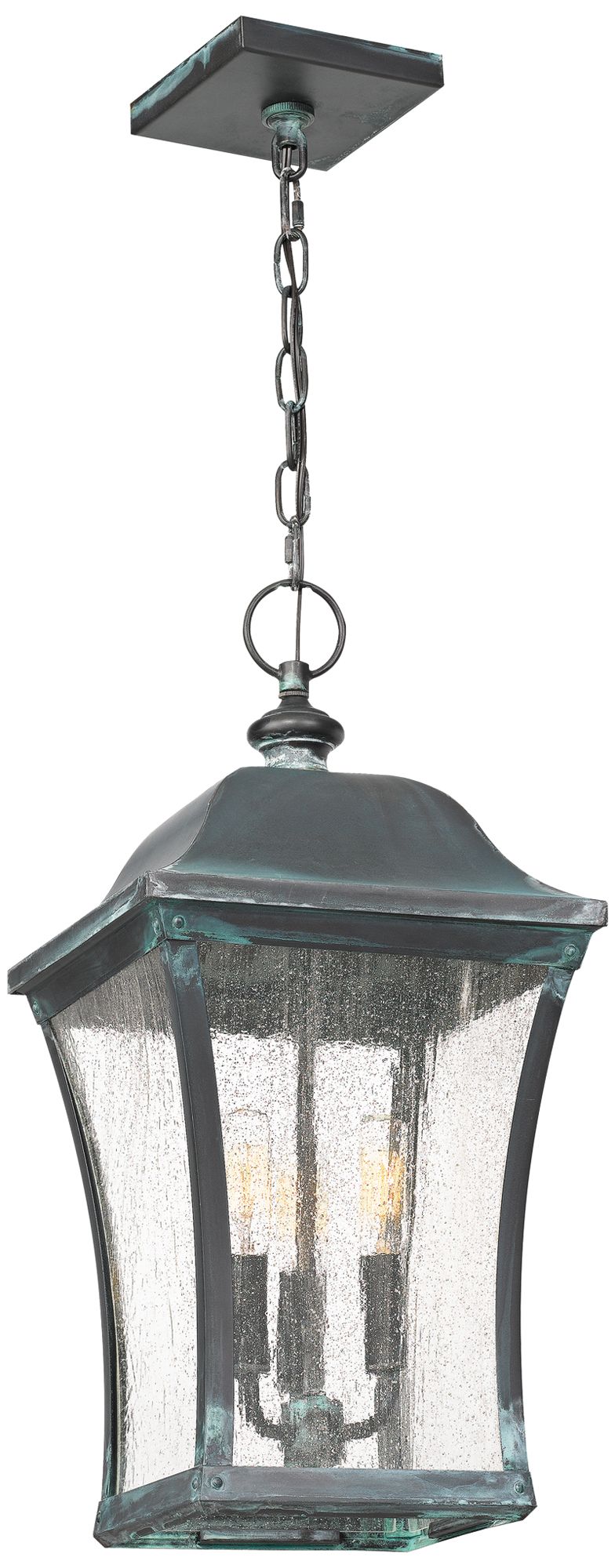 Quoizel Bardstown 20 1/2" High Aged Verde Outdoor Hanging Light