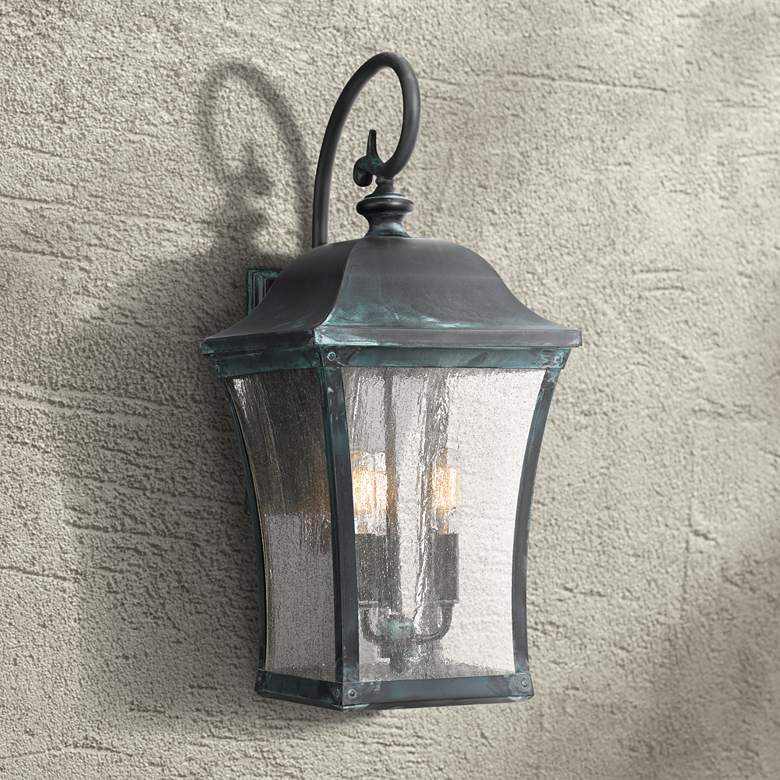 Quoizel Bardstown 22 1/2&quot; High Aged Verde Outdoor Wall Light