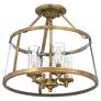 Thumbnail4 of Quoizel Barlow 16"W Weathered Brass 4-Light Ceiling Light more views
