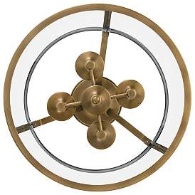 Image5 of Quoizel Barlow 16"W Weathered Brass 4-Light Ceiling Light more views