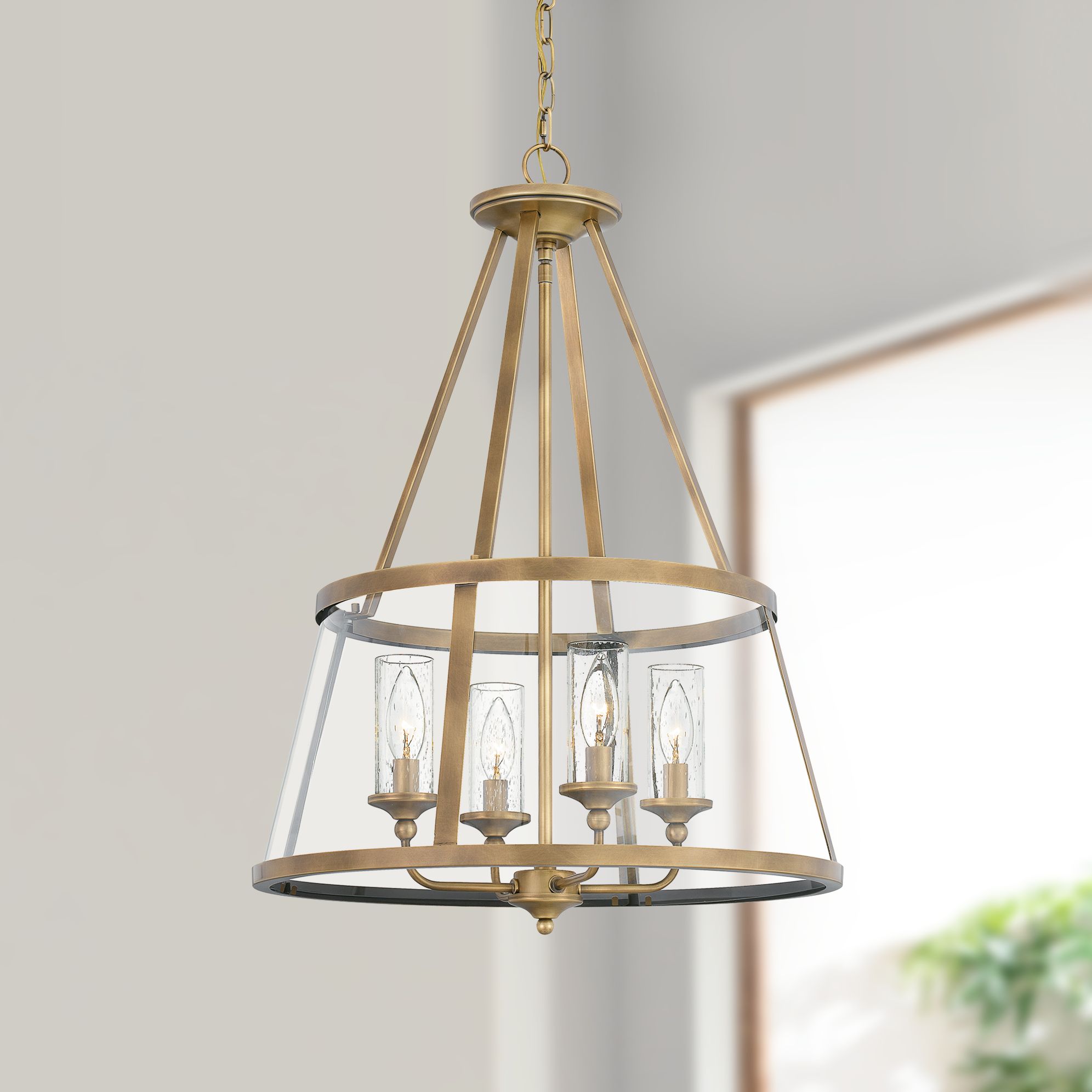 20 inch glass pendant light