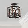 1_Quoizel Baron 15" Wide Marcado Black Ceiling Light by Quoizel