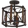 4_Quoizel Baron 15" Wide Marcado Black Ceiling Light by Quoizel more views