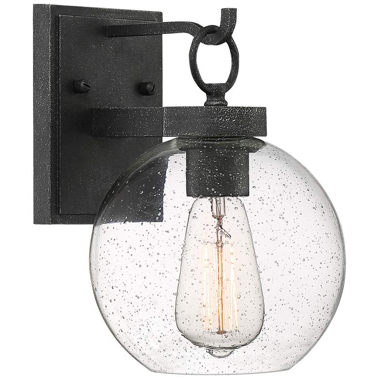 Image 1 Quoizel Barre 10 1/4 inch High Gray Ash Outdoor Wall Light