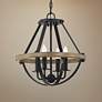 1_Quoizel Bartlett 16" Wide Earth Black 4-Light Ceiling Light
