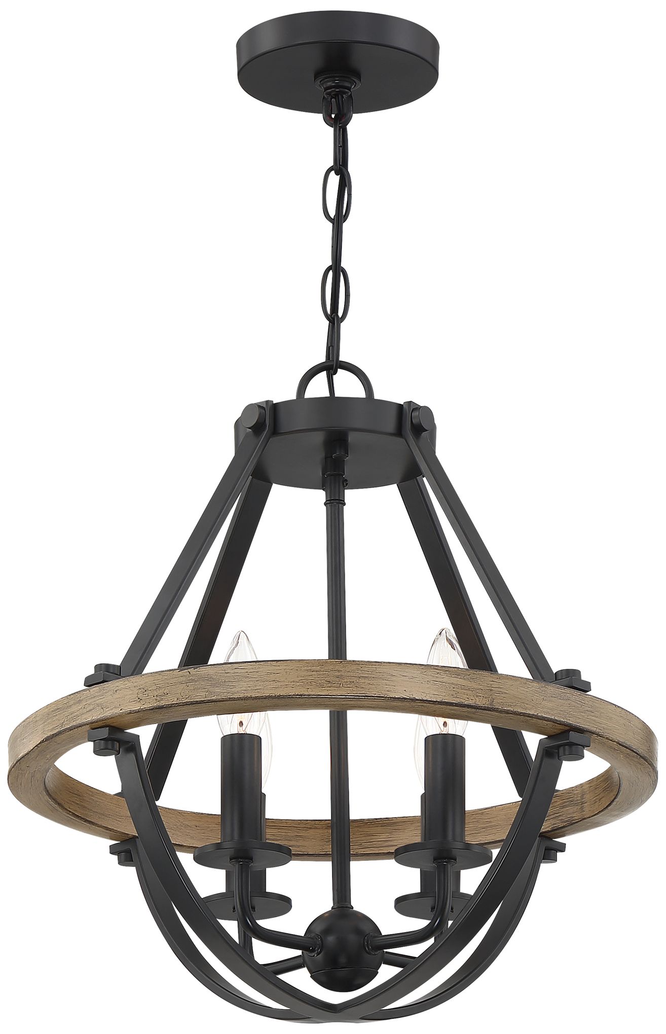 Image 4 Quoizel Bartlett 16" Wide Earth Black 4-Light Ceiling Light more views