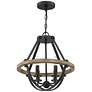 4_Quoizel Bartlett 16" Wide Earth Black 4-Light Ceiling Light more views