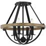 5_Quoizel Bartlett 16" Wide Earth Black 4-Light Ceiling Light more views